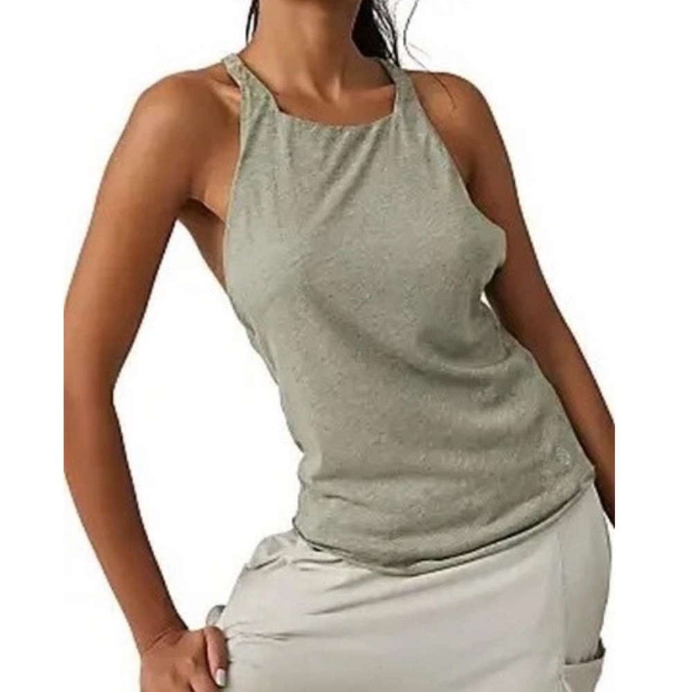 FP Movement by Free People Inspire Tank Top in Olive Green Size Large New